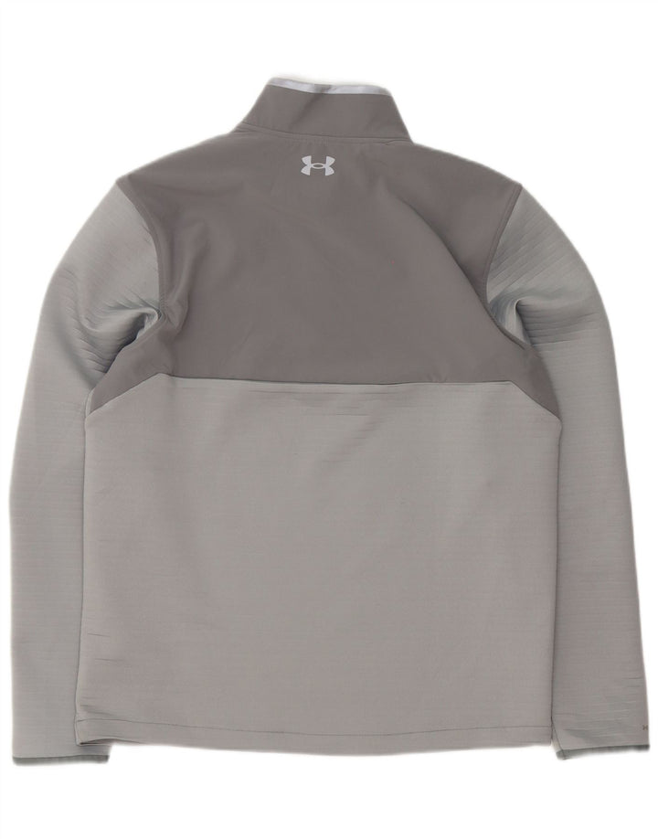 Under Armour Herre Pullover Træningsdragt Top Stor Grå Colourblock Sports