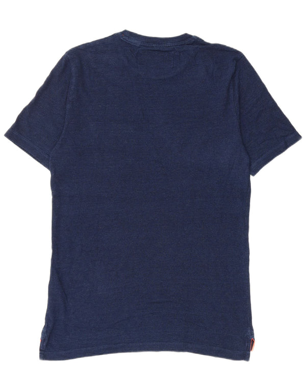 Superdry Mens T-Shirt Top Small Navy Blue Cotton