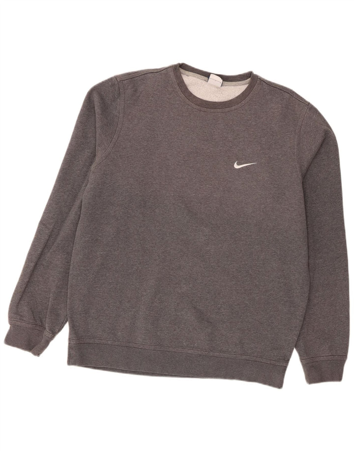 Nike Sweatshirt til mænd, stor grå bomuld