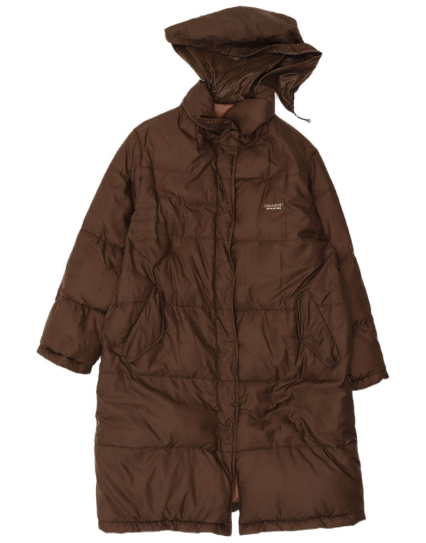 Ciesse Piumini Dame Hætte Polstret Frakke IT 44 Medium Brun