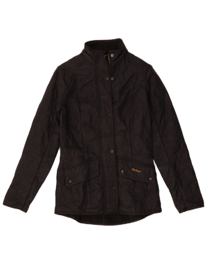 Barbour Quiltet jakke til kvinder UK 8 Lille Sort