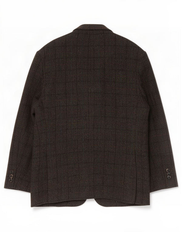 Marks & Spencer Herre Harris Tweed Blazer Jacket UK 42 Large Khaki Check