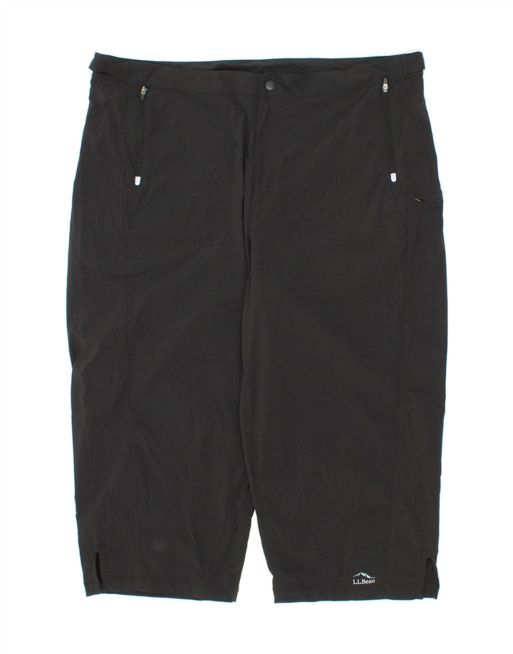 L.L.BEAN Womens Cargo Bermuda Shorts XL W38  Black Nylon Vintage L.L.Bean and Second-Hand L.L.Bean from Messina Hembry 