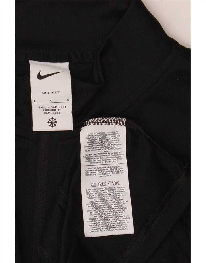 Nike træningsdragt til mænd, topjakke, stor sort polyester