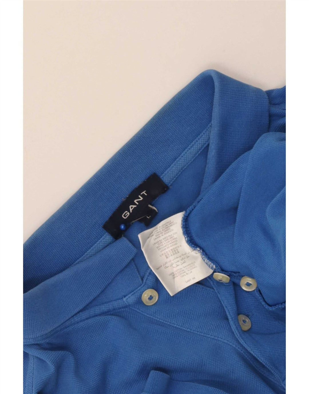 Gant Polo Shirt til mænd, stor blå bomuld