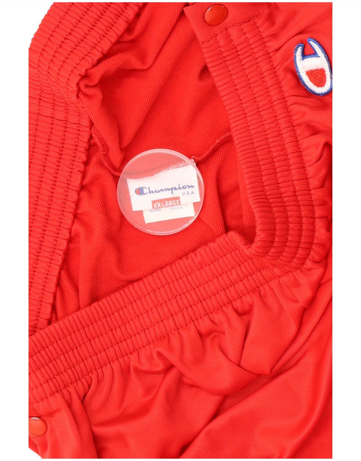 Champion Womens Grafisk træningsdragt Bukser UK 20 2XL Rød Polyester