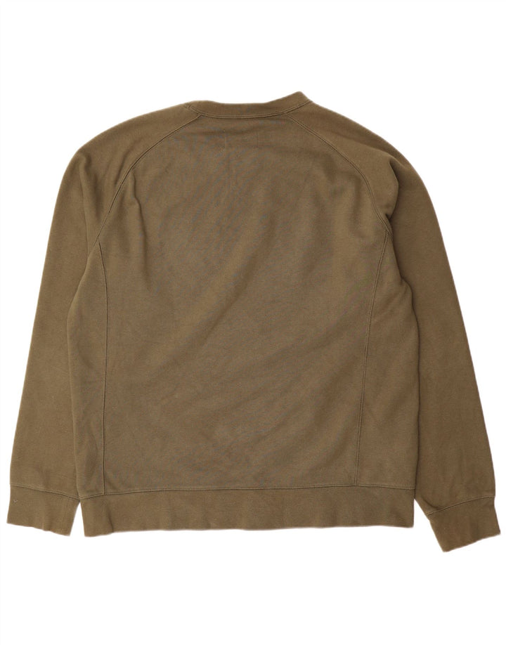 Champion Herre Grafisk Sweatshirt Jumper Large Khaki Bomuld