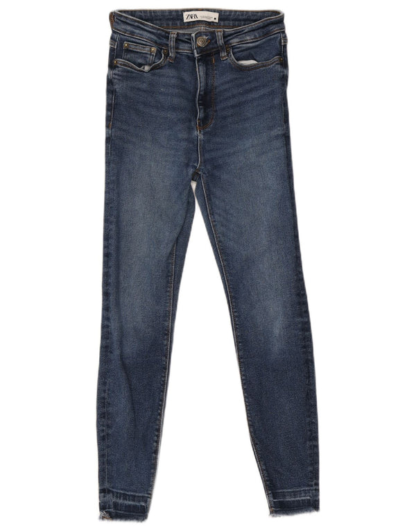Zara Dame Skinny Jeans EU 36 XS W26 L25 Marineblå Bomuld