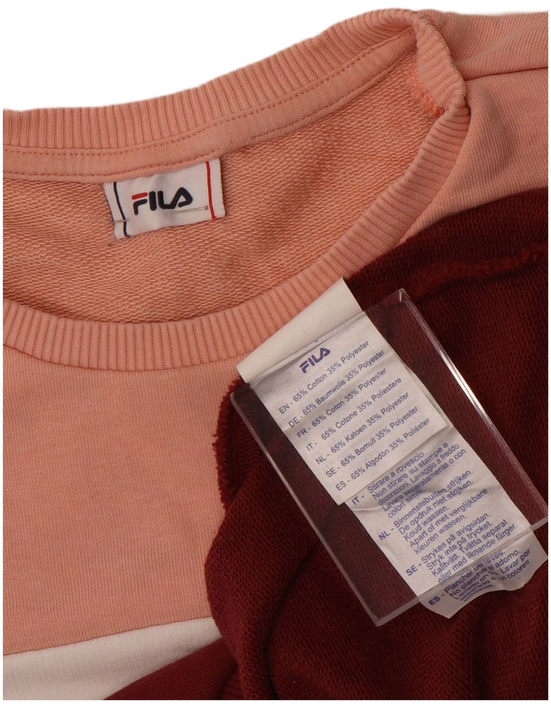 FILA Sweatshirt Jumper til kvinder UK 16 Stor flerfarvet farveblok