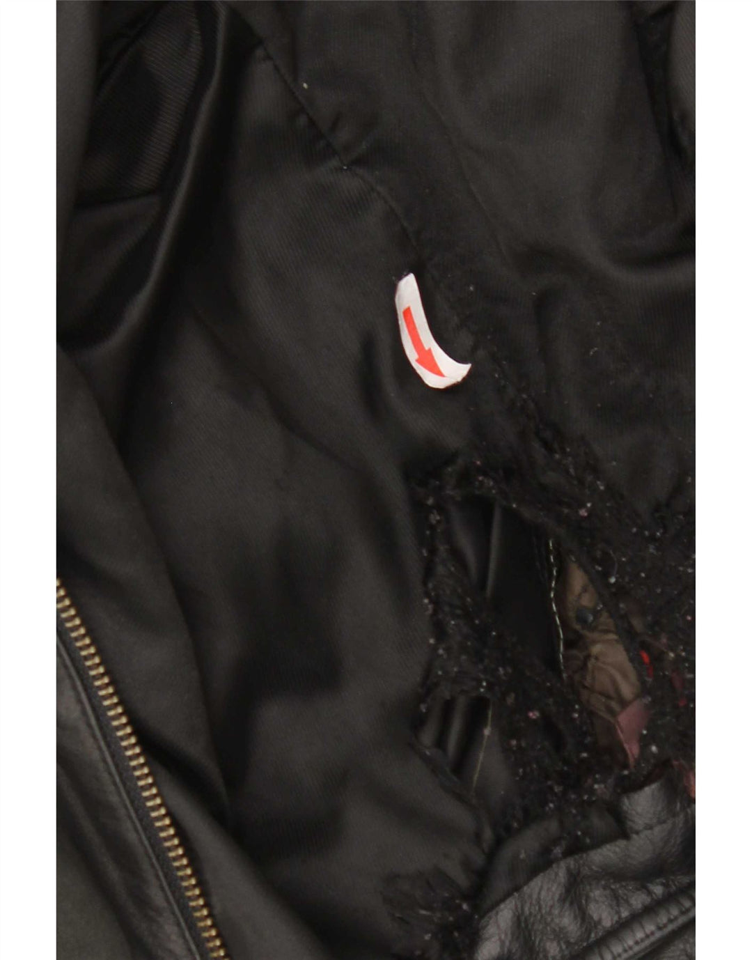 Ny Hurtig Dame Oversized Læderjakke IT 44 Medium Sort