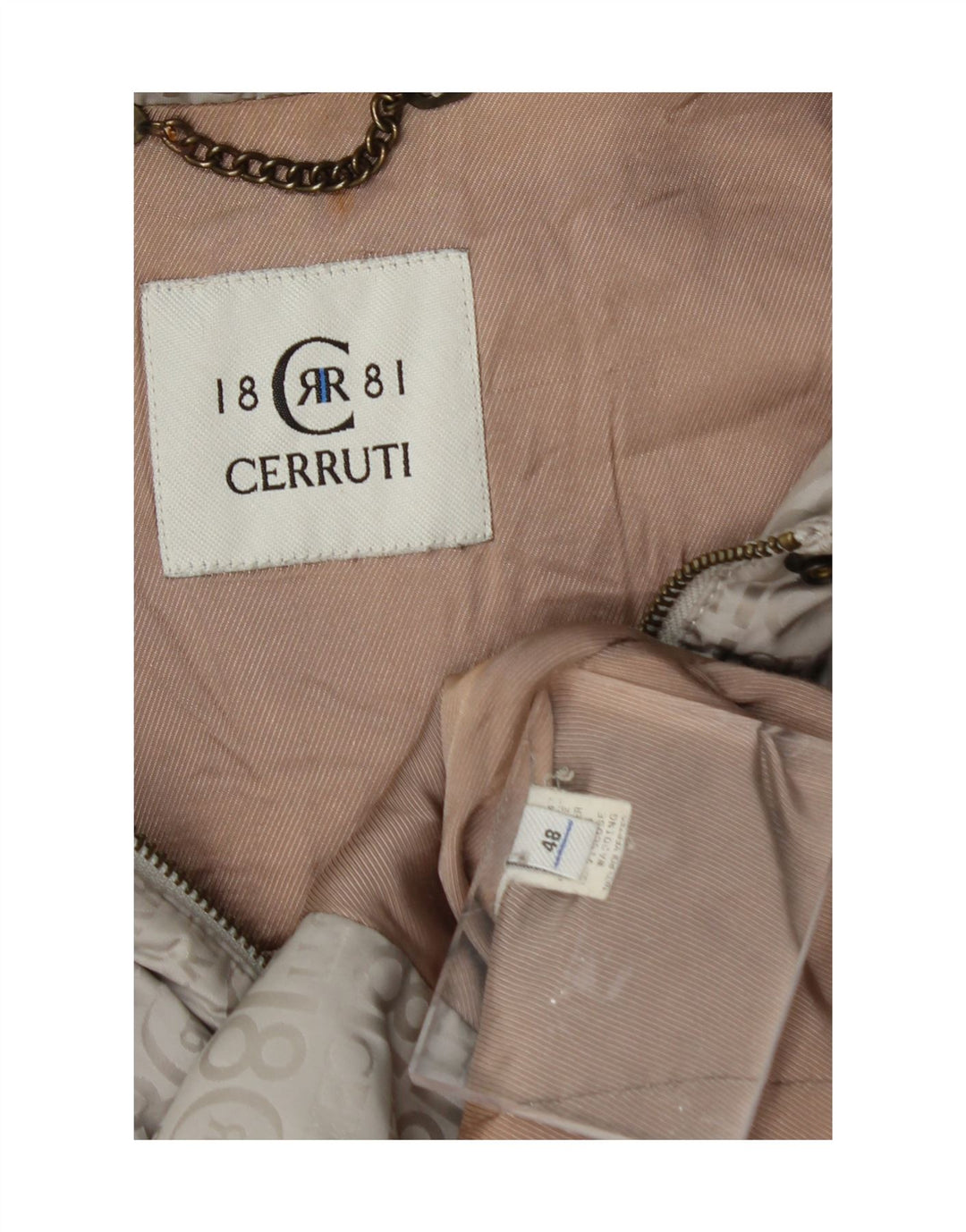 CERRUTI 1881 Womens Graphic Bomber Jacket IT 48 XL Grey Polyester Vintage Cerruti 1881 and Second-Hand Cerruti 1881 from Messina Hembry 