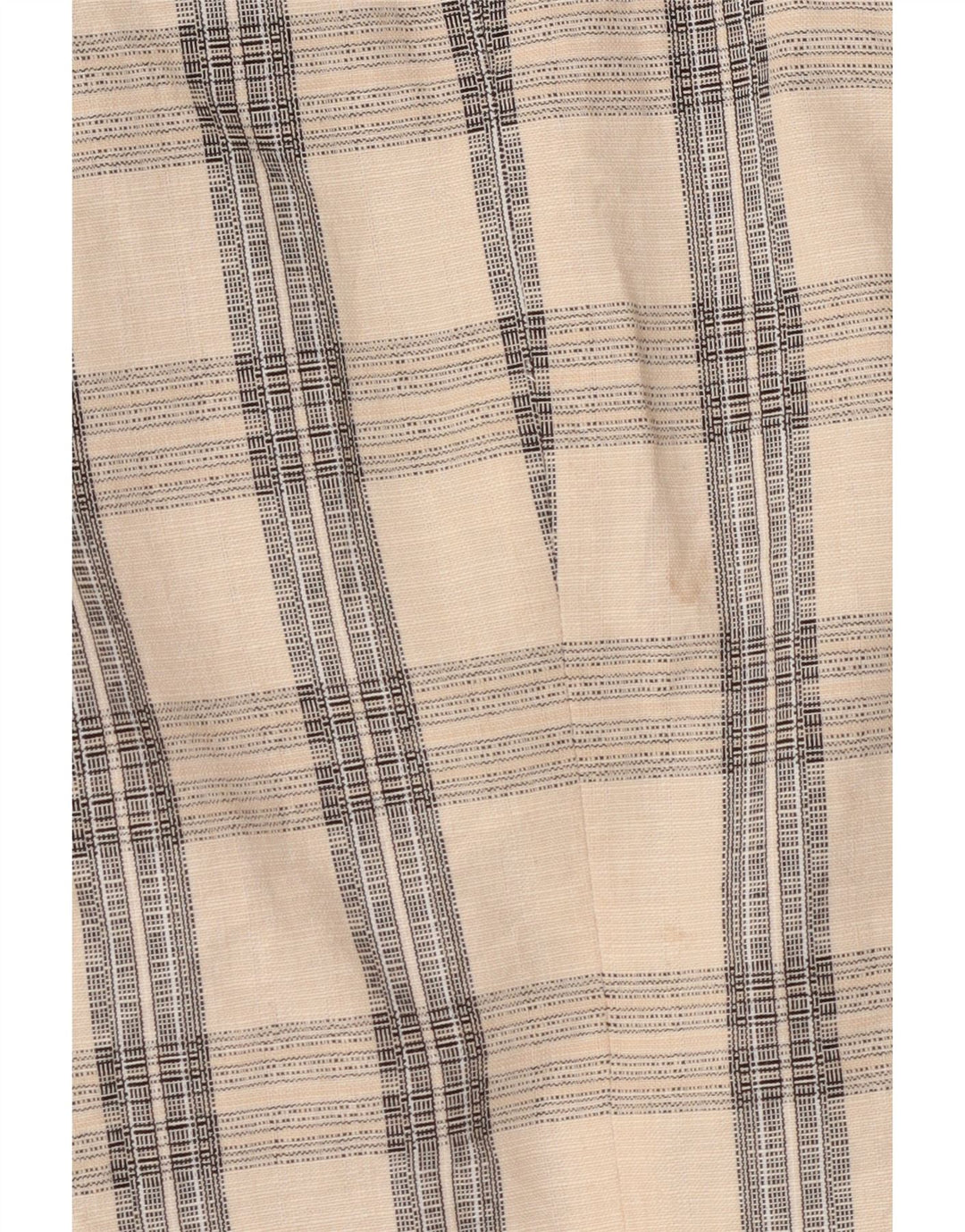 Zara Herre Dobbeltradet Blazer Jacket UK 38 Medium Beige Check Acetate