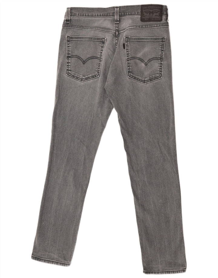Levi's Herre 511 Slim Jeans W32 L32 Grå Bomuld