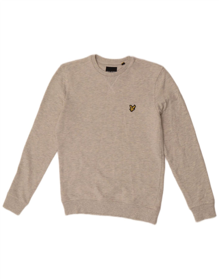 Lyle & Scott Sweatshirt til mænd XS Grå Flecked Bomuld
