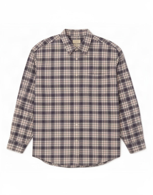 Eddie Bauer Womens Oversized Shirt UK 18 XL Multicoloured Check Cotton