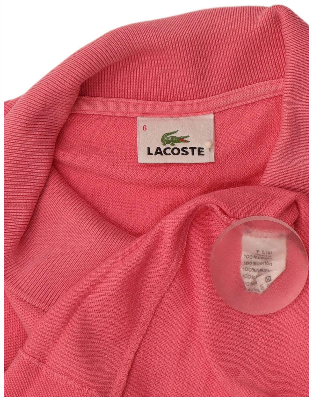 LACOSTE Poloshirt til mænd str. 6 XL Pink Bomuld