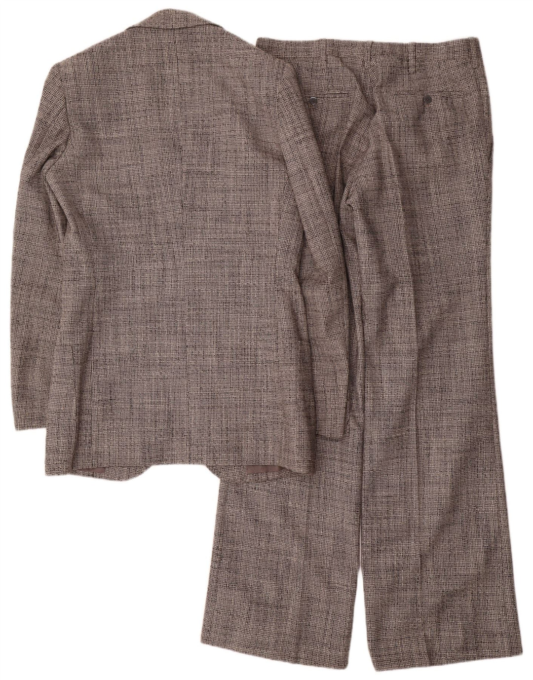 Vintage herredragt med 2 knapper UK 38 Medium W30 L34 Grå Flecked