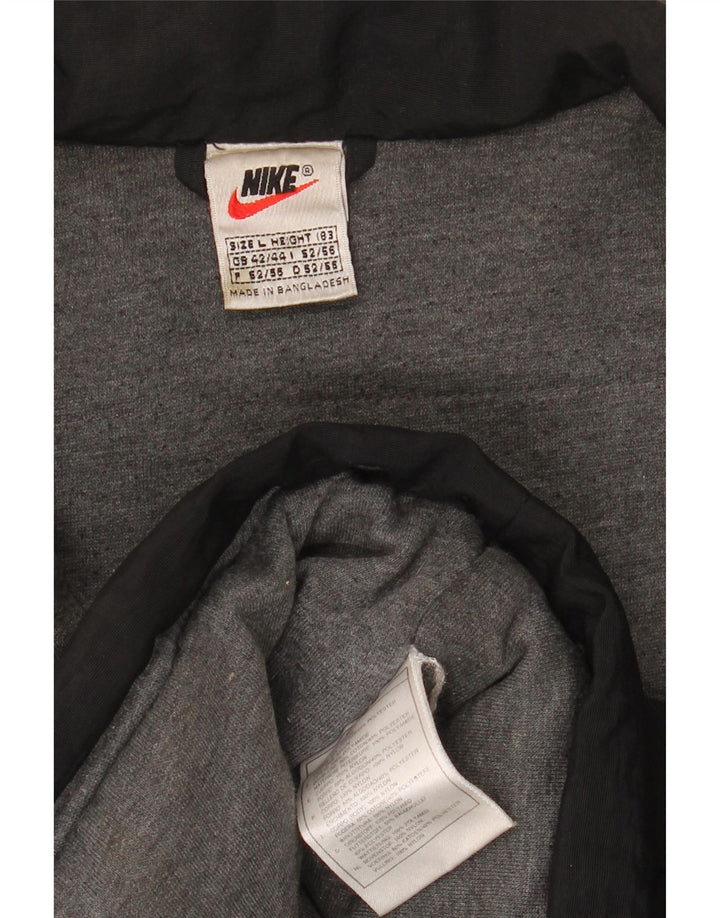 Nike Herre Windbreaker Jacket UK 42/44 Large Black Nylon
