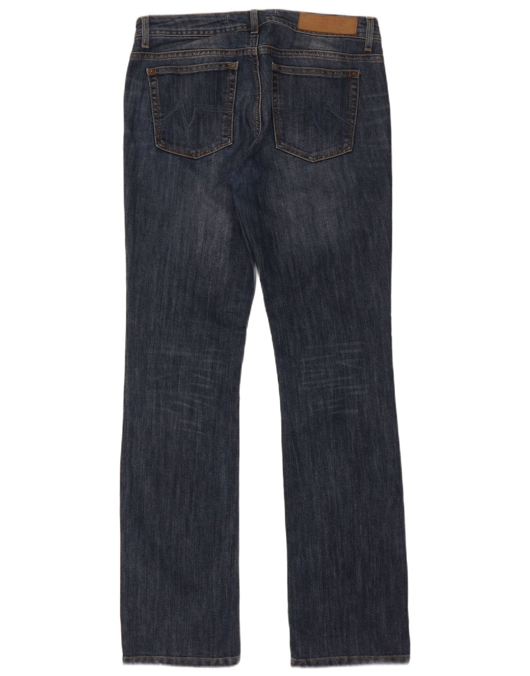 Zara Dame Bootcut Jeans EU 42 Large W32 L32 Marineblå Bomuld