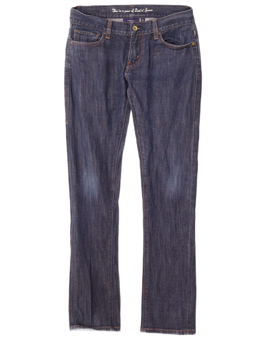 Levi's Dame vippede lige jeans US 4 Small W27 L30 Blue Cotton