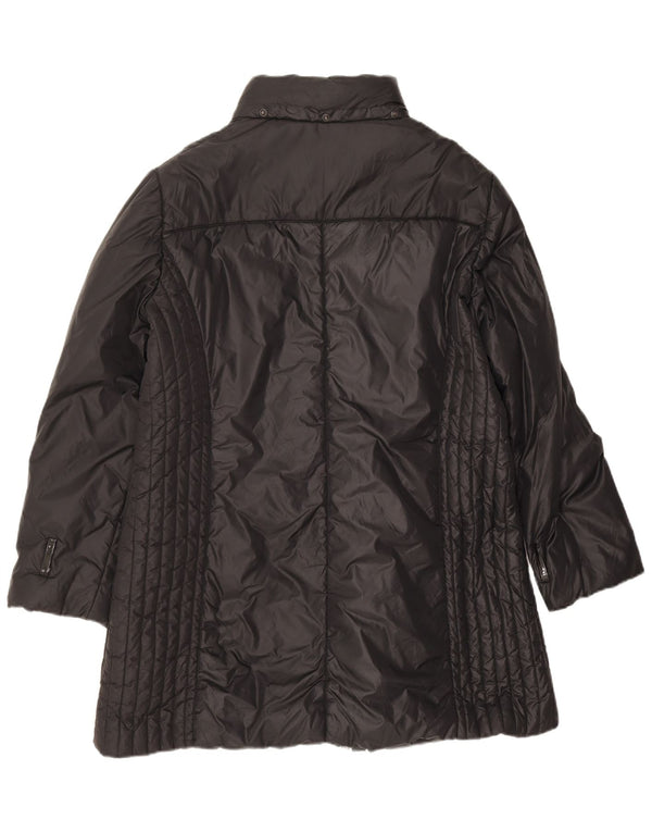 Fiorella Rubino Dame Polstret Frakke UK 20 2XL Sort Polyamid