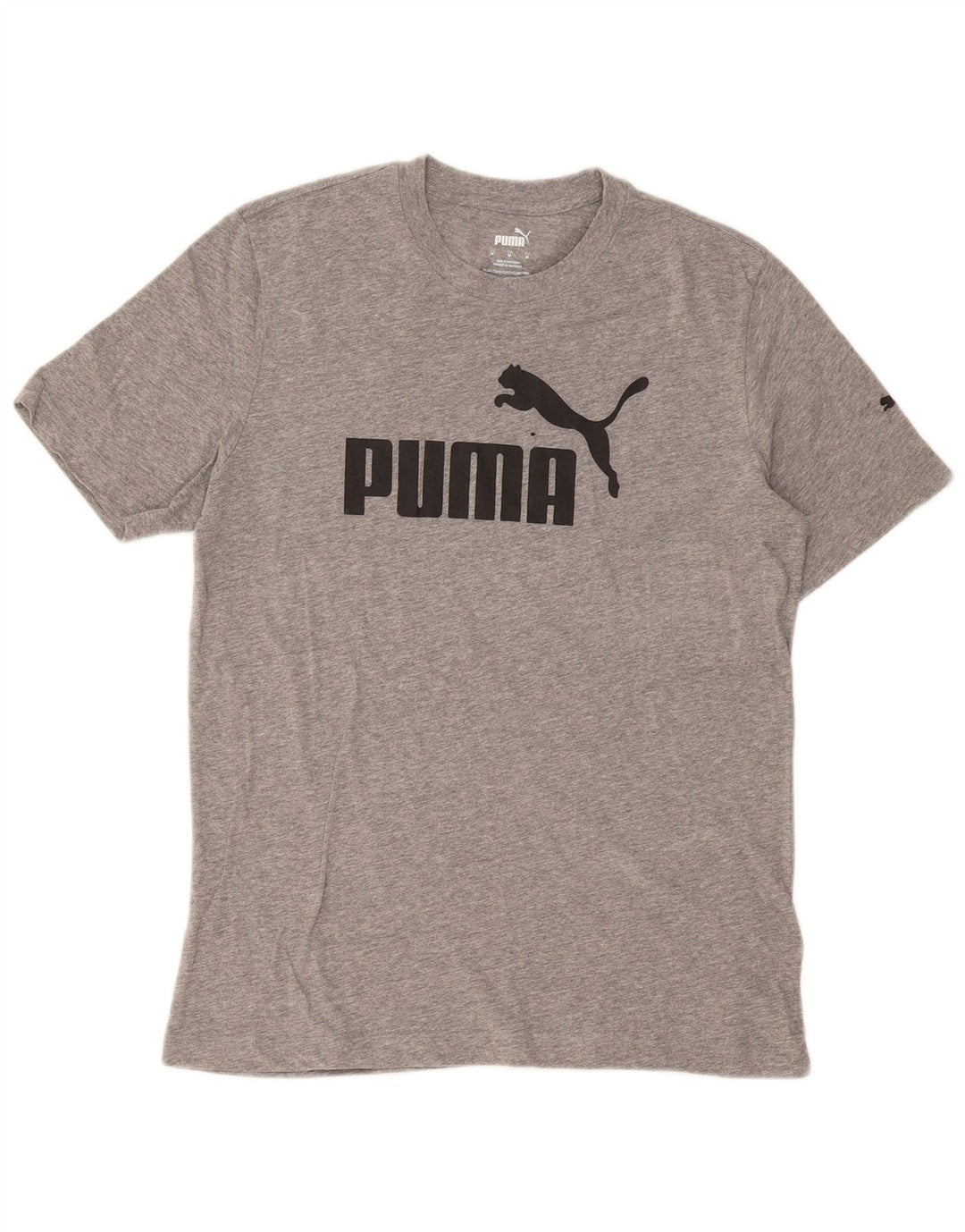 Puma Herre grafisk T-shirt Top mellemgrå bomuld