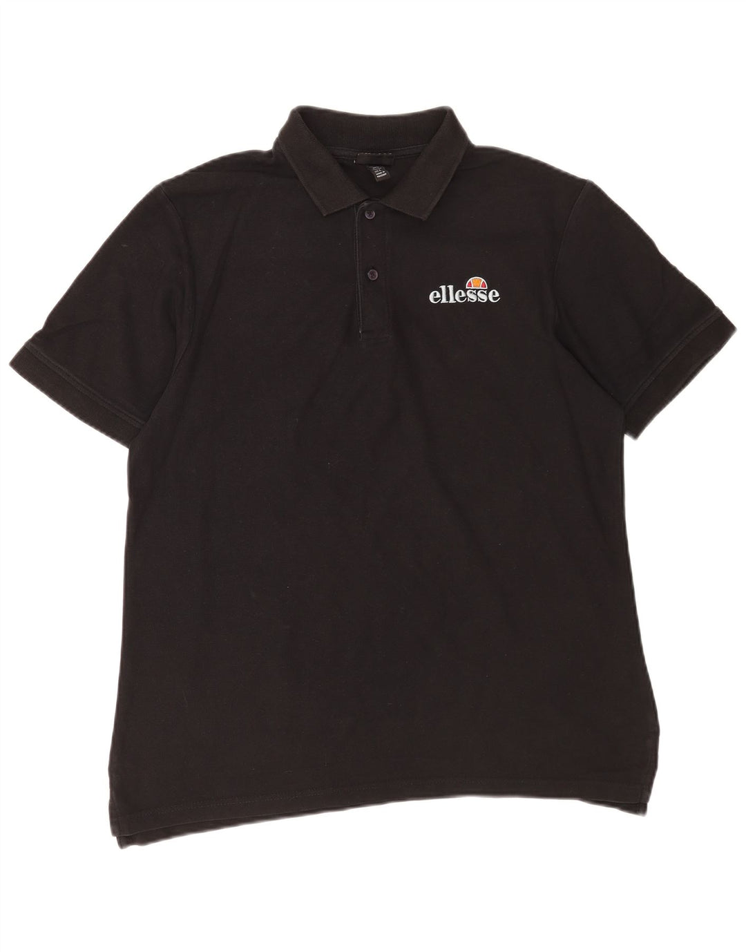 Ellesse Herre Polo Shirt Stor Sort Bomuld