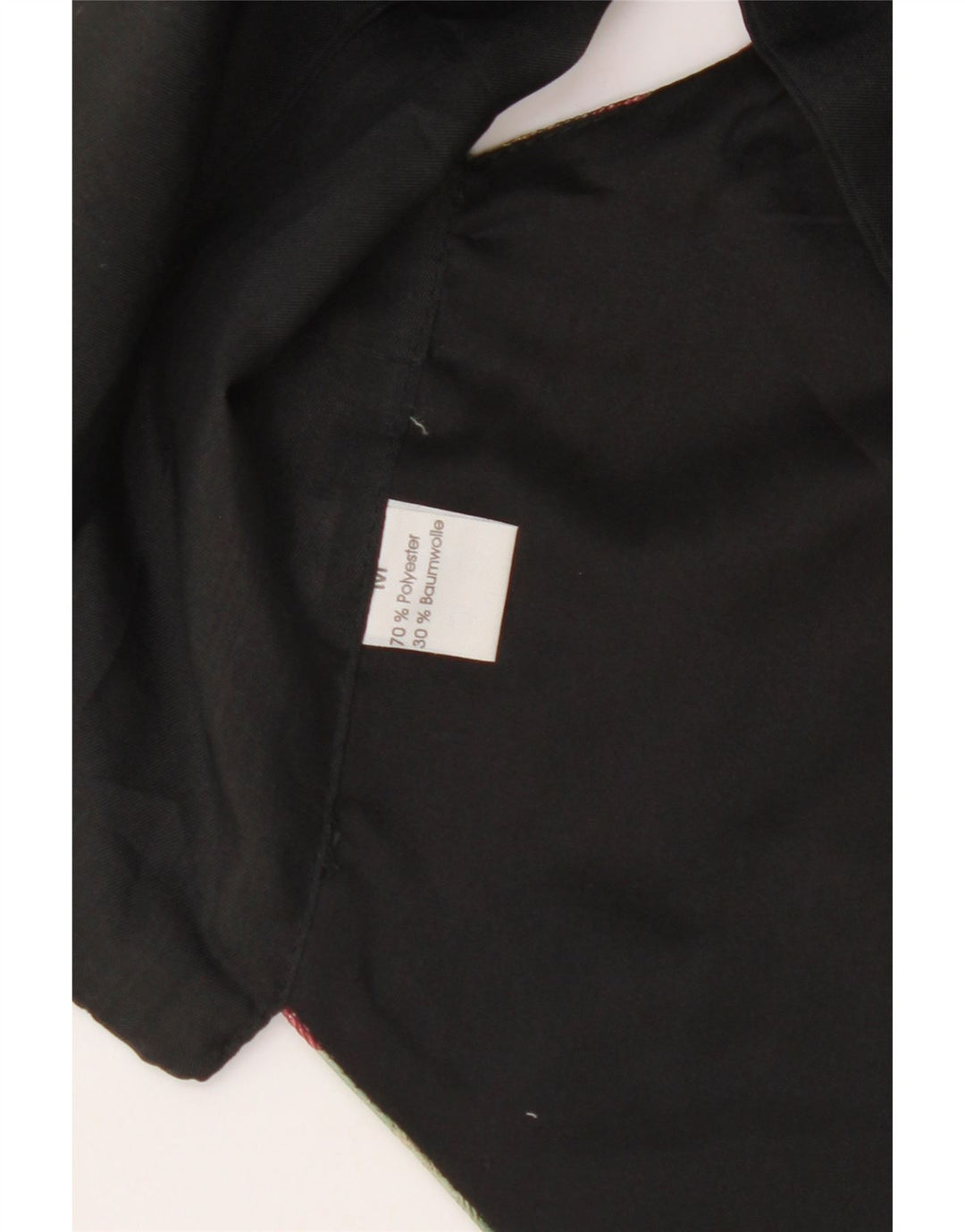 VINTAGE Damevest UK 14 Medium Black Floral Polyester