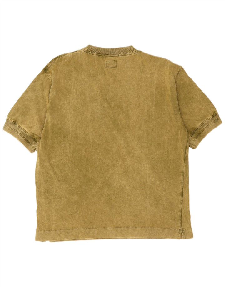 Benetton Herre T-Shirt Top Stor Grøn