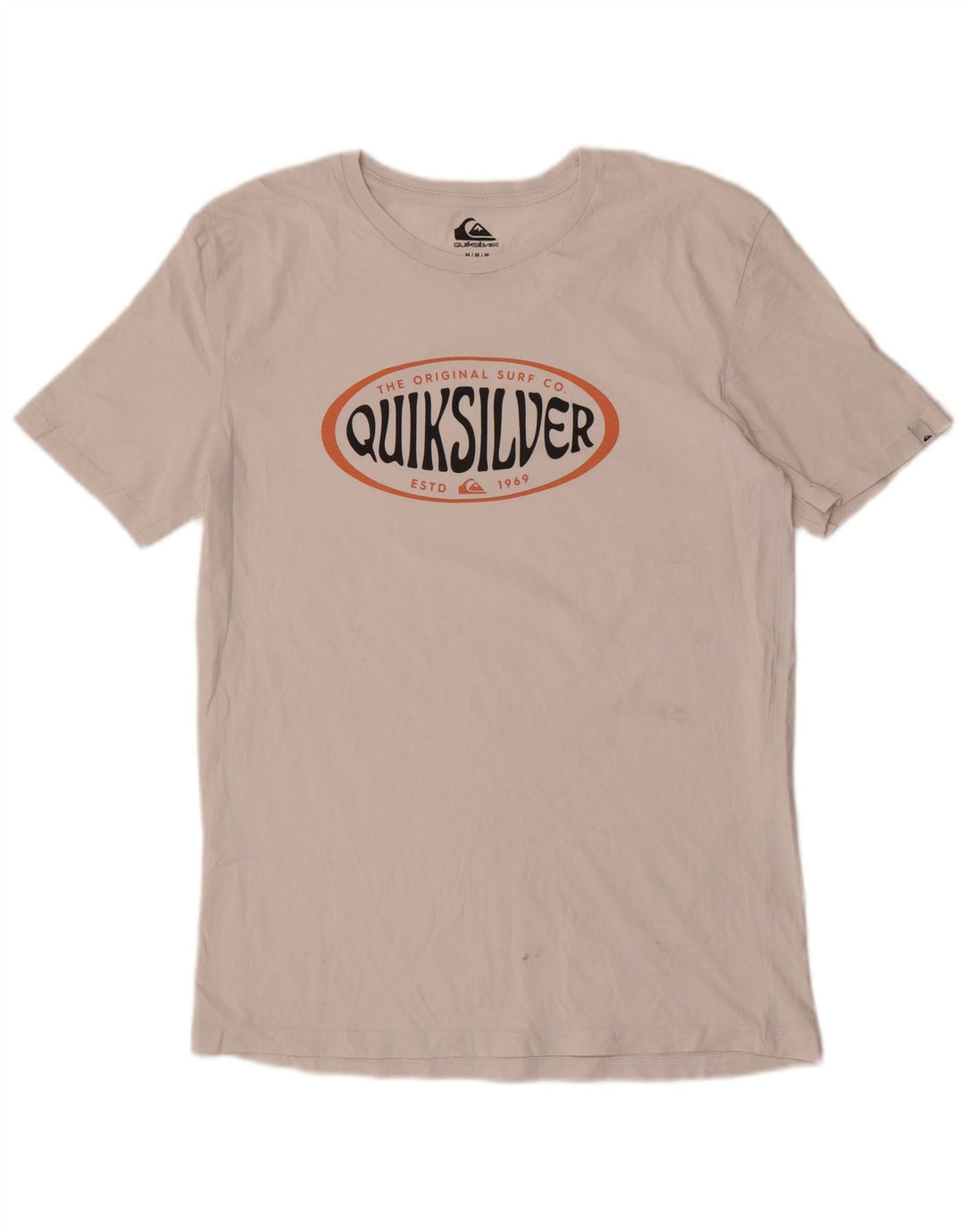 Quiksilver Herre Regular Fit Grafisk T-shirt Top Medium Hvid Bomuld