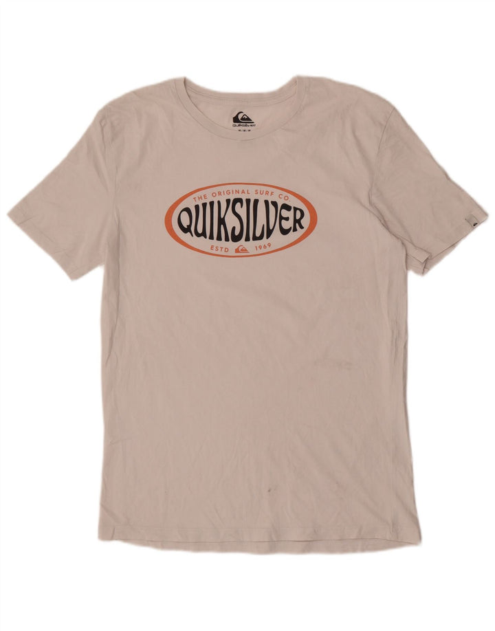 Quiksilver Herre Regular Fit Grafisk T-shirt Top Medium Hvid Bomuld