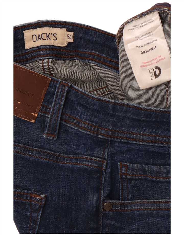 DACK'S Straight Jeans til mænd IT 50 Large W34 L31 Marineblå Bomuld