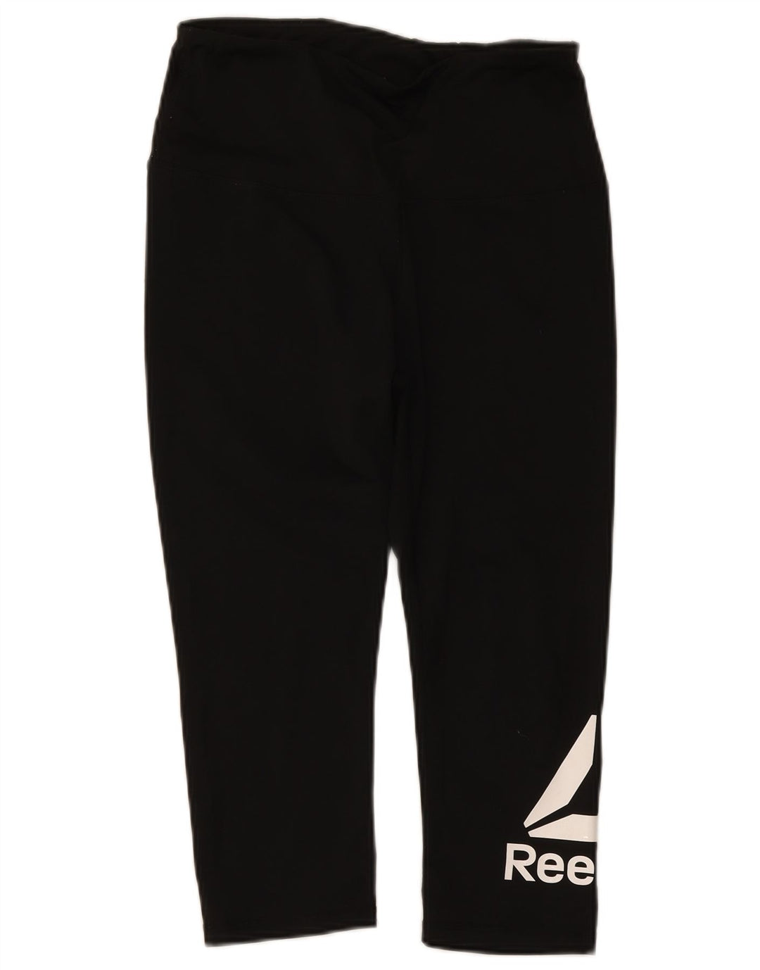 Reebok Womens Grafiske Capri Leggings UK 12 Medium Black