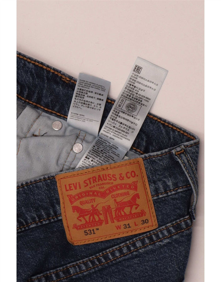 Levi's Herre 531 Slim Jeans W31 L30 Blå Bomuld