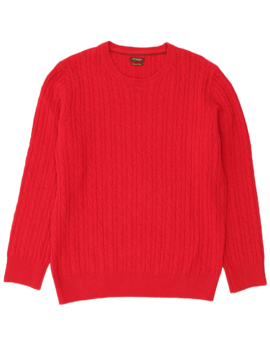 GUTTERIDGE Herre sweater med rund hals 2XL rød