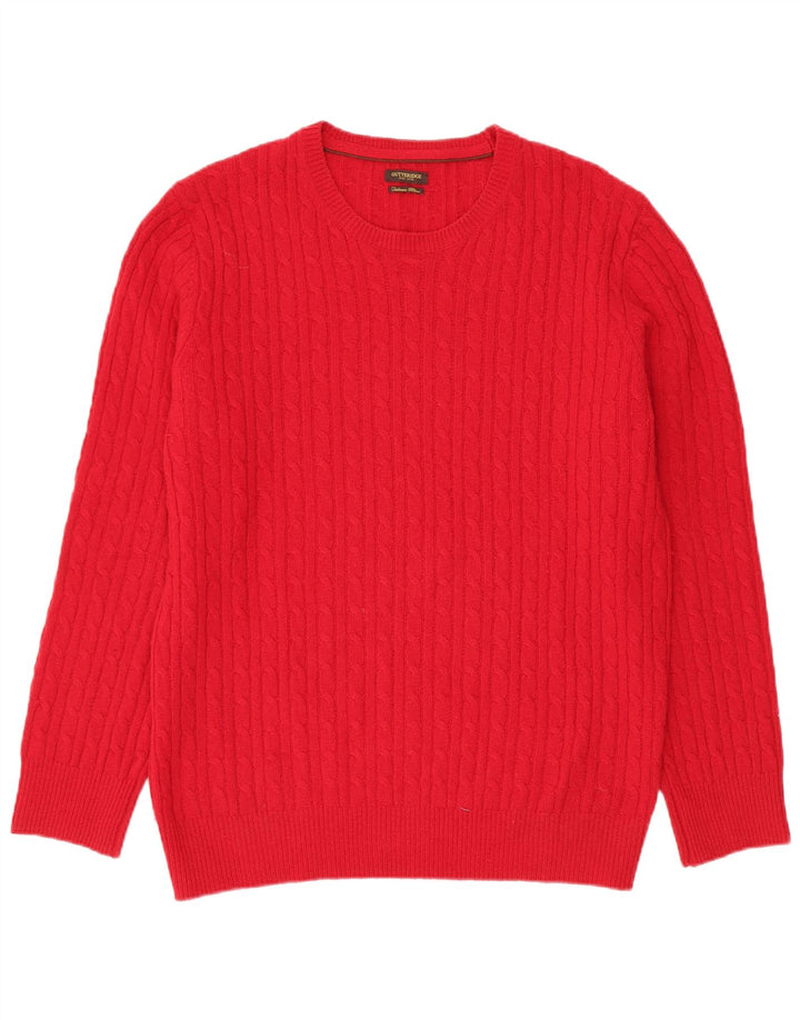 GUTTERIDGE Herre sweater med rund hals 2XL rød