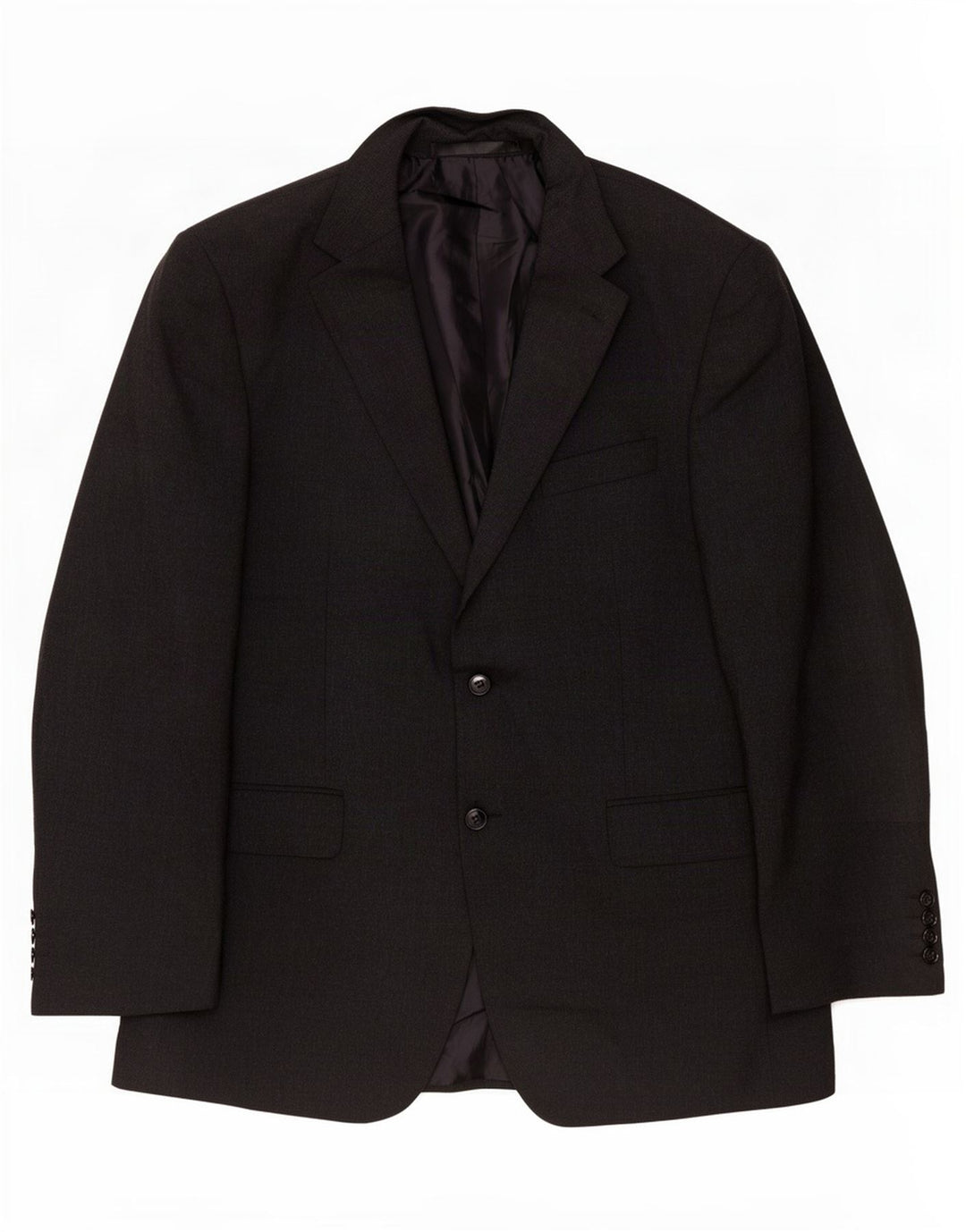 Marks & Spencer Herre 2-knaps blazerjakke UK 40 Medium Sort Polyester