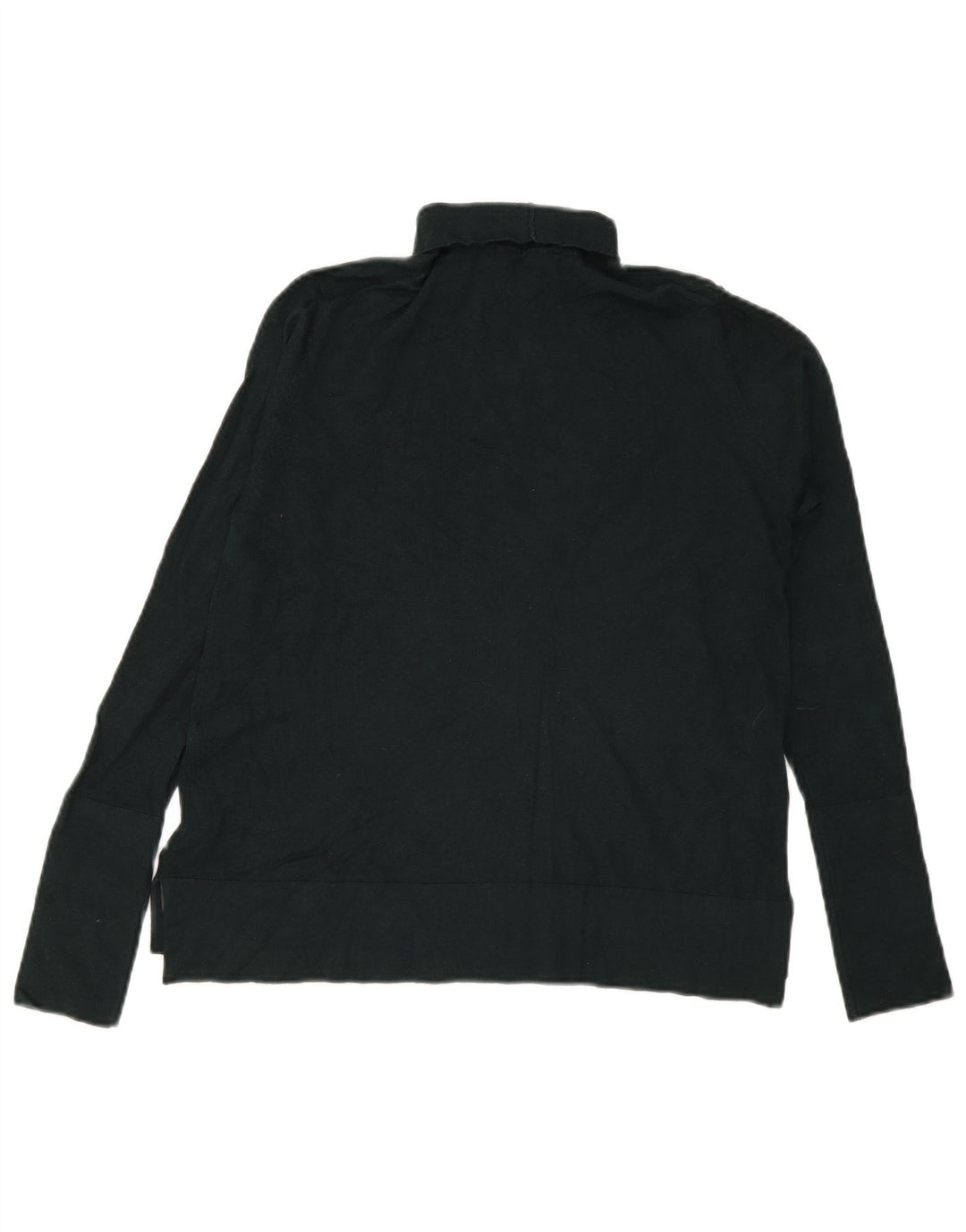 Zara Dame Rullehals Sweater UK 14 Medium Grøn Modal