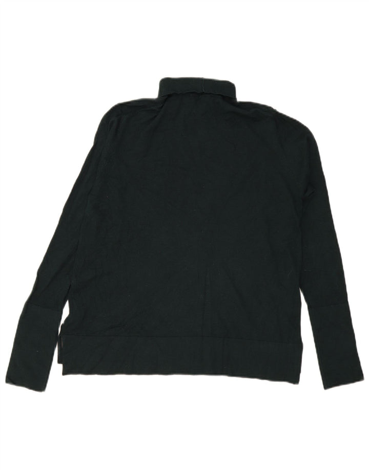 Zara Dame Rullehals Sweater UK 14 Medium Grøn Modal