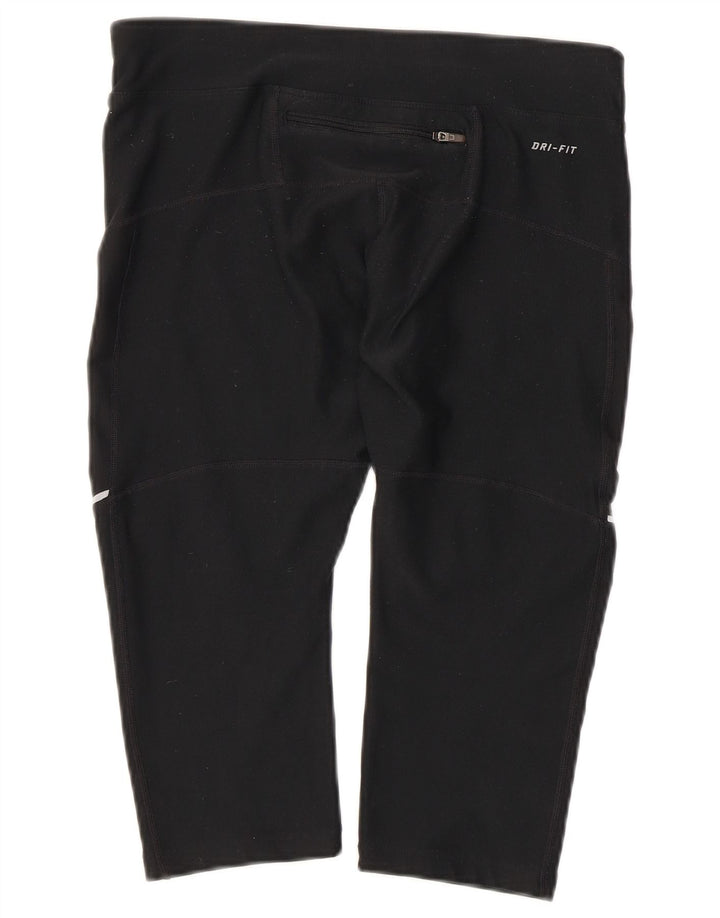 Nike Dame Capri Leggings UK 14 Medium Black Sports