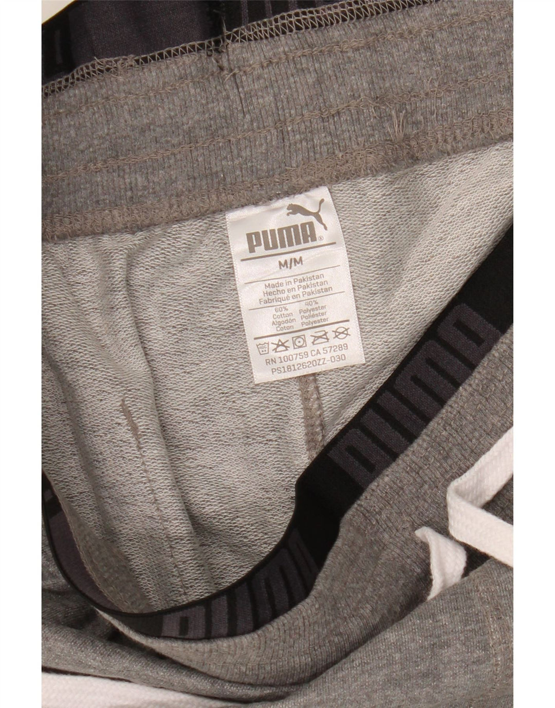 Puma Herre grafiske sportsshorts mellemgrå bomuld