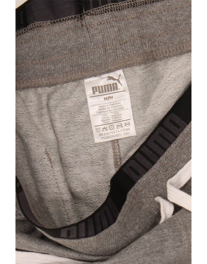 Puma Herre grafiske sportsshorts mellemgrå bomuld