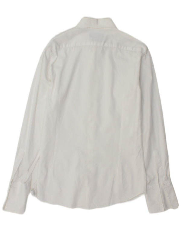 Massimo Dutti Herre Slim Fit Skjorte Størrelse 39 15 1/2 Medium Hvid