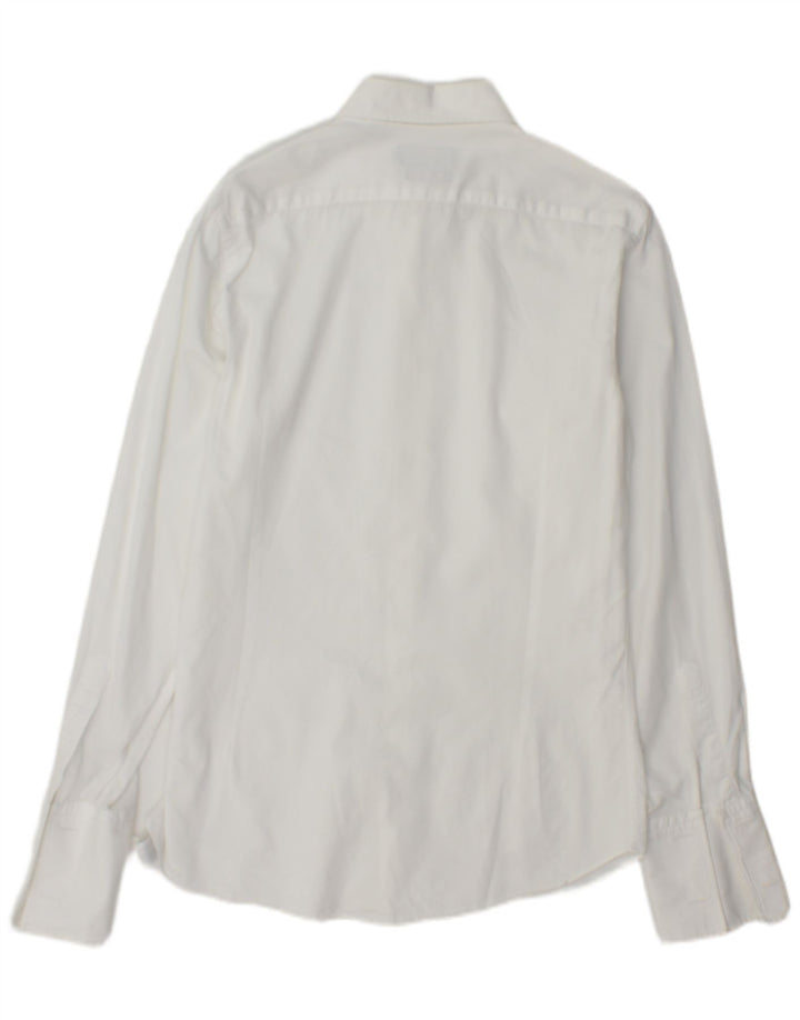 Massimo Dutti Herre Slim Fit Skjorte Størrelse 39 15 1/2 Medium Hvid