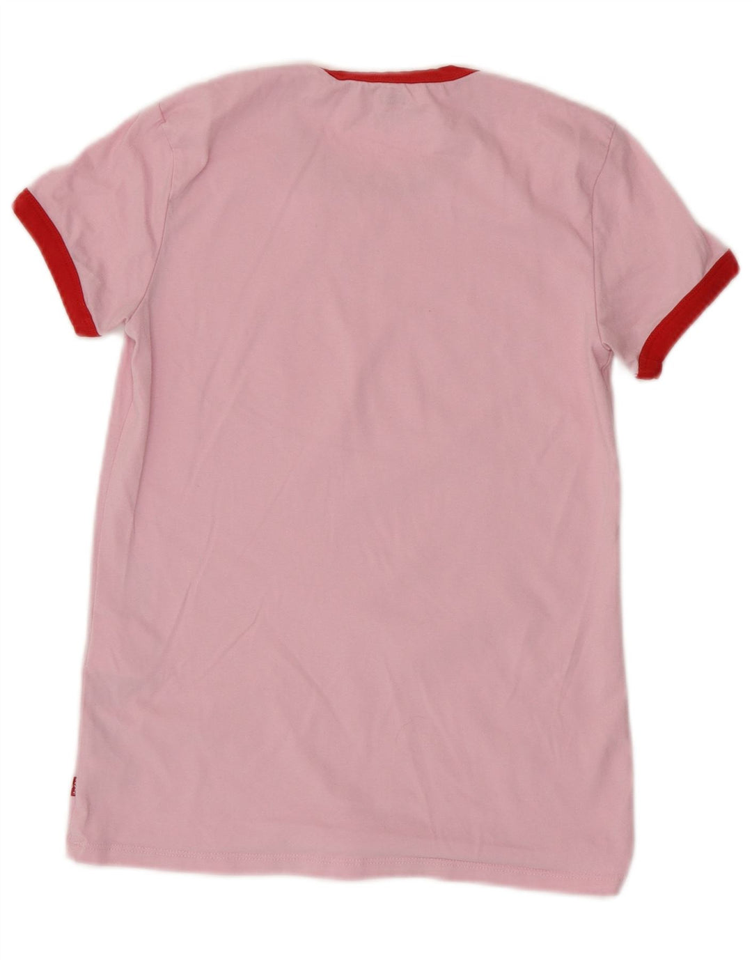 LEVI'S Oversized grafisk T-shirt top til kvinder DK 6 XS Pink bomuld