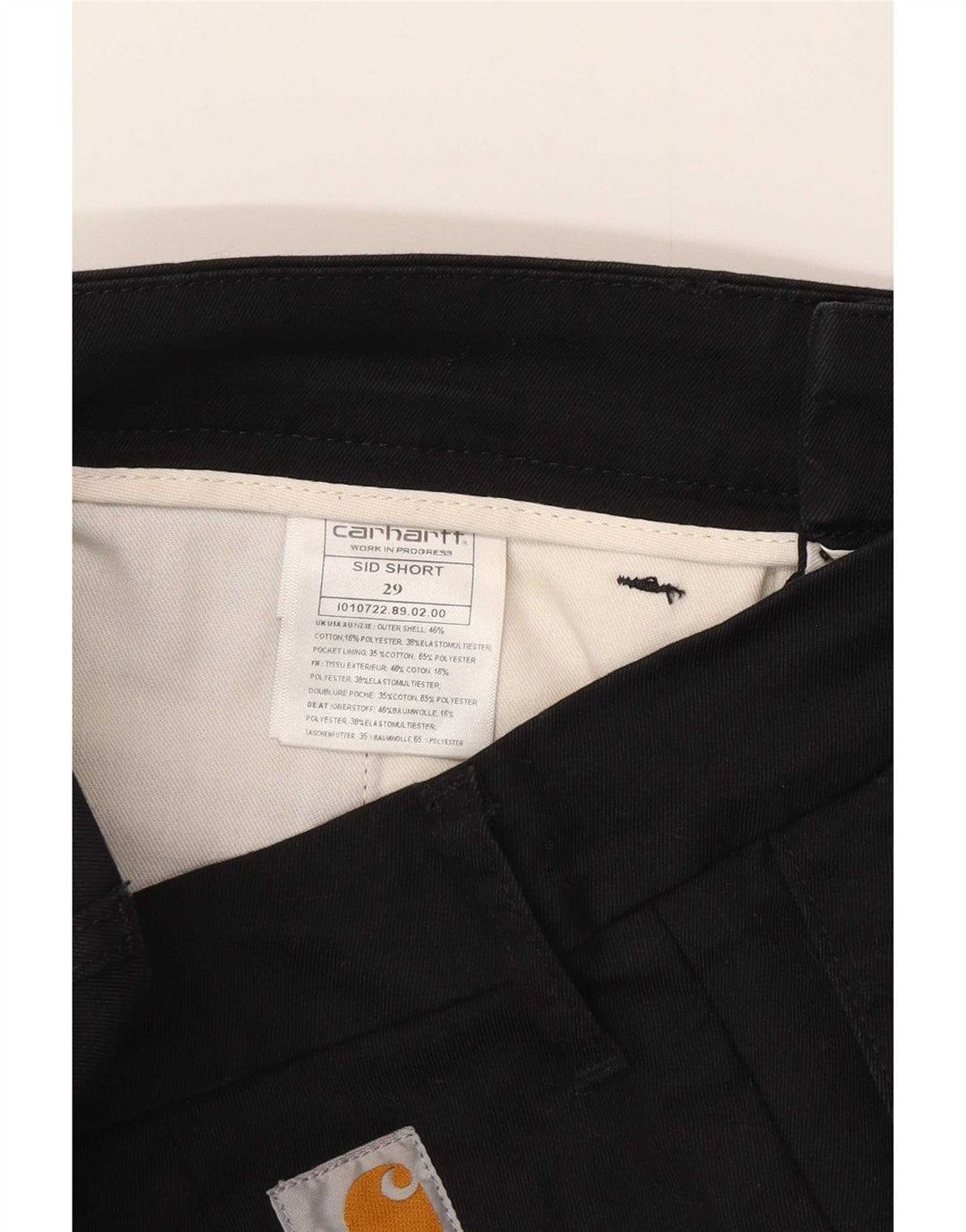 Carhartt Herre Chino Shorts W29 Medium Sort Bomuld