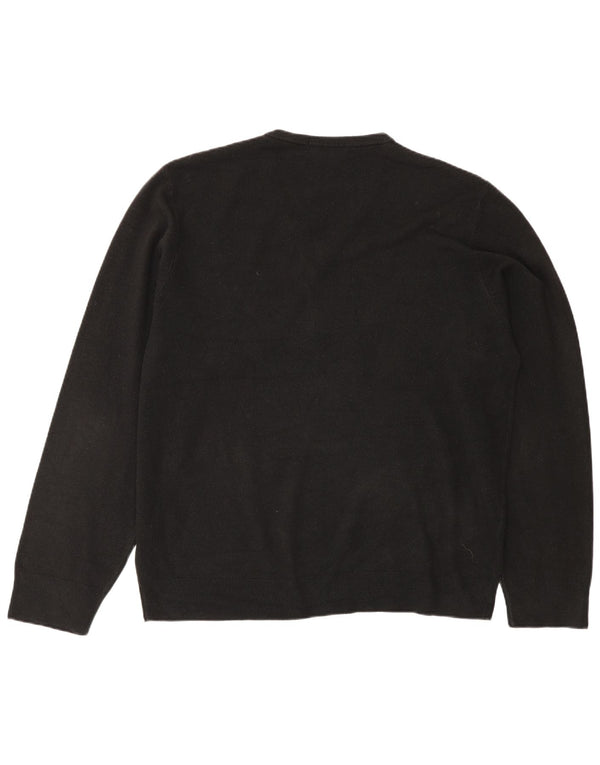Marks & Spencer Herre Blue Harbor V-hals sweater XL sort akryl