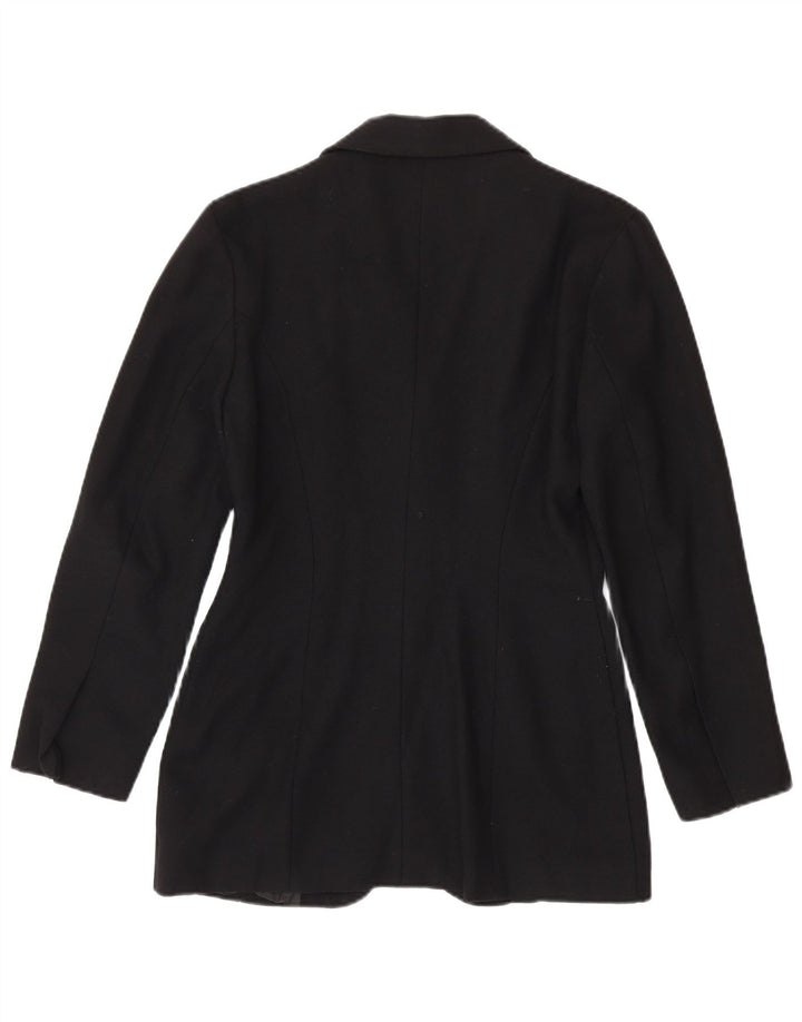 Vintage dame 4-knaps blazerjakke UK 12 Medium Black