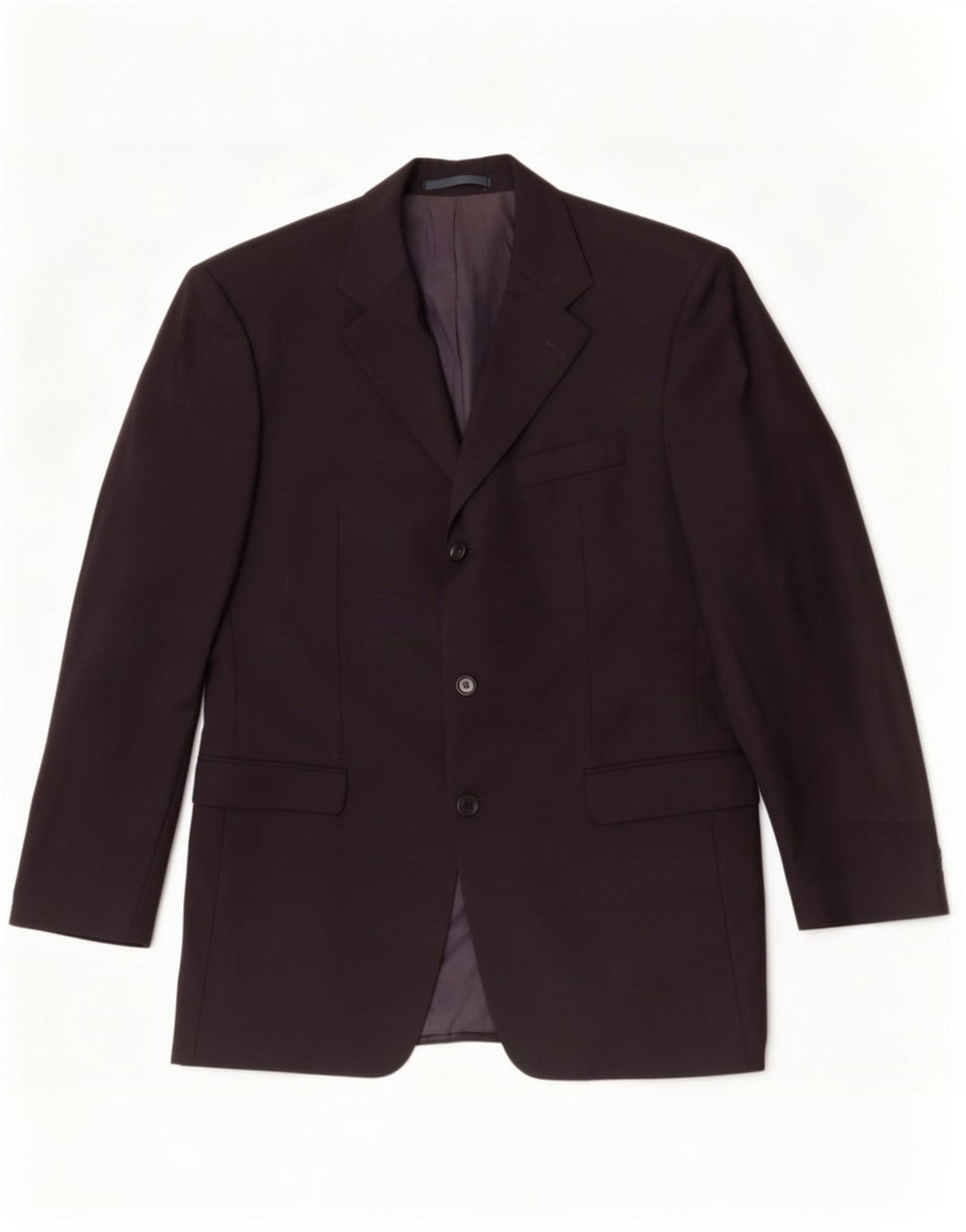 Hugo Boss Herre 3-knaps blazerjakke IT 50 Large Navy Blue Virgin Wool