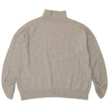 MINT FLØJEL Dame Turtle Neck Jumper Sweater UK 14 Medium Grey Flecked
